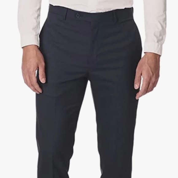 Brand New - Calvin Klein Men's Slim Fit Dress Pant - 34 x 32 - Navy - Picture 1 of 5